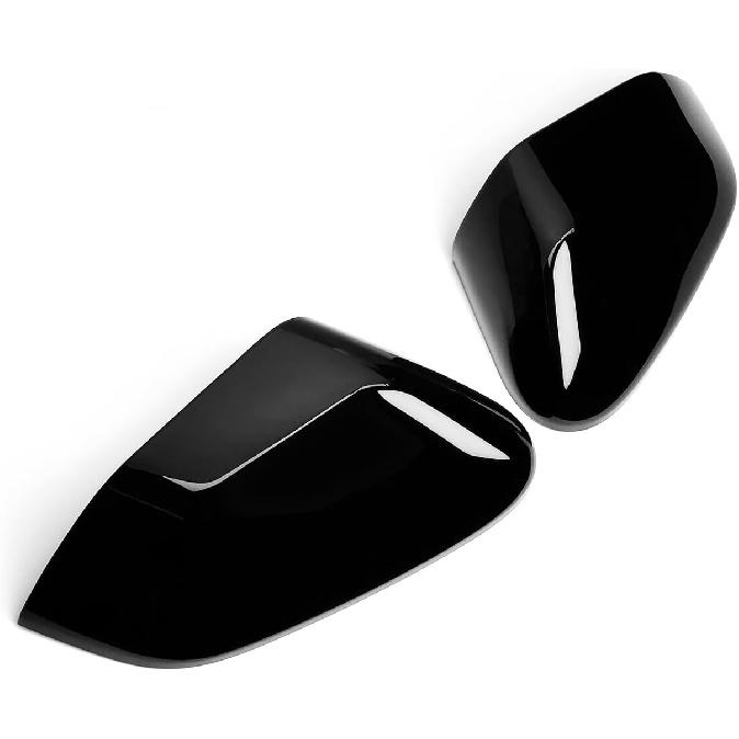ABS Car Exterior Mirror Cover Side Rear View Mirror Covers Caps Compatible with Kia K4 2025 2026 Accessories (Glossy Black Style)