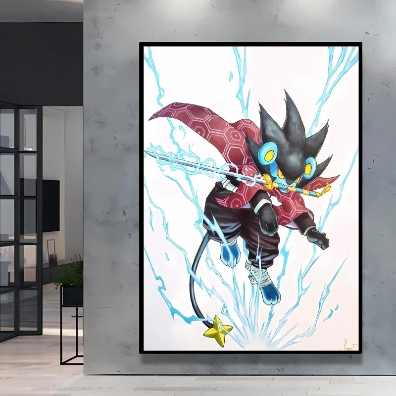 Canvas HD Prints Pokemon Blaziken Cartoon Character Images Modern Living Room Home Decor Aesthetic Poster Classic Children Gifts