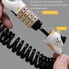 Anti Theft Cycling Lock Telescopic Steel Cable Bike Security Lock  Helmet Protection