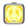Japanese KNOG Blinder Peace Bicycle Front 200 USB Lightweight [Official Product] Light, Lumens, Waterproof, Rechargeable,
