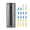 Bloc de distribution d'alimentation de batterie 100A Barrette omnibus Positive Négative Pour Camping-car Bateau Camion 48V CD 10 Circuits Barrette omnibus Bloc de terminal d'alimentation