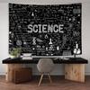 PAOPOED Science Tapestry for Classroom, Education Lab Backdrop Decor for Students Math Table Cloth Tapestries Wall Hanging for College Dorm Living