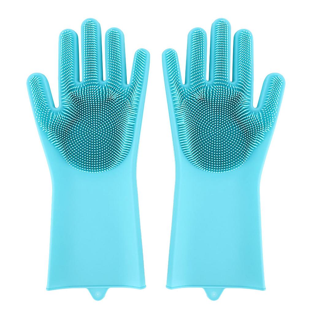2Pcs Pet Cat Dog Bathing Massage Shower Gloves Multifunctional Cleaning Brush