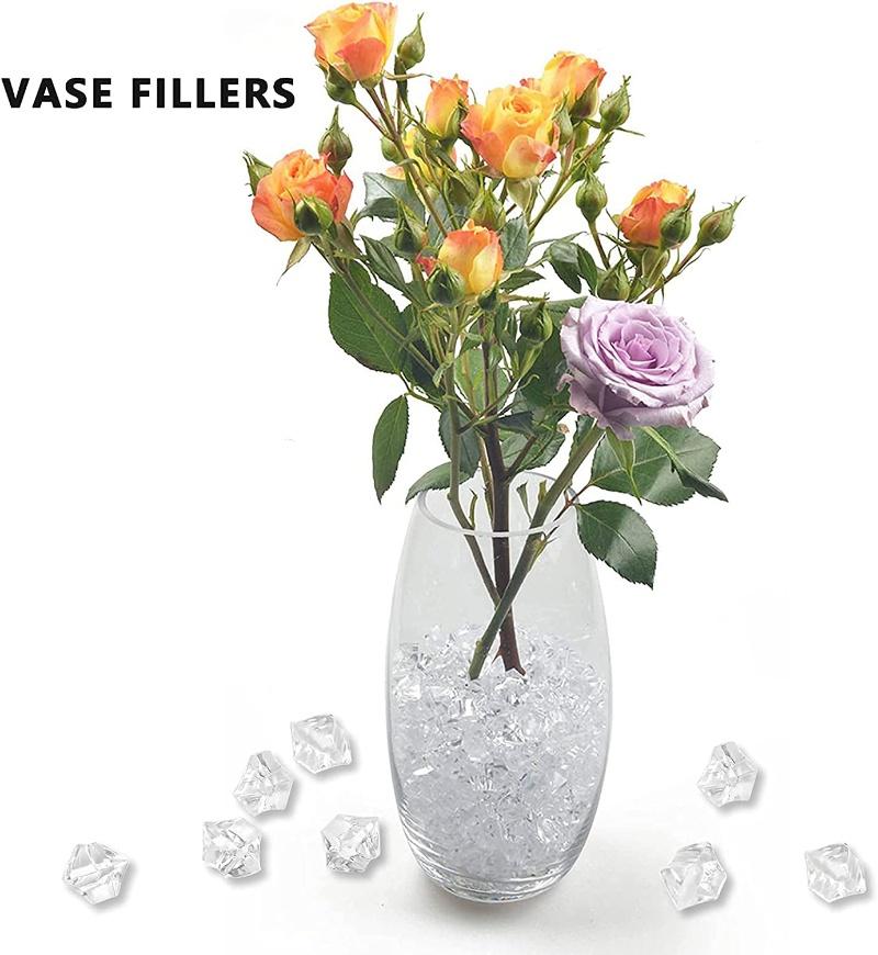 Reusable Fake Ice Cubes Artificial Acrylic Crystal Cubes Wedding  Decor Photography Props