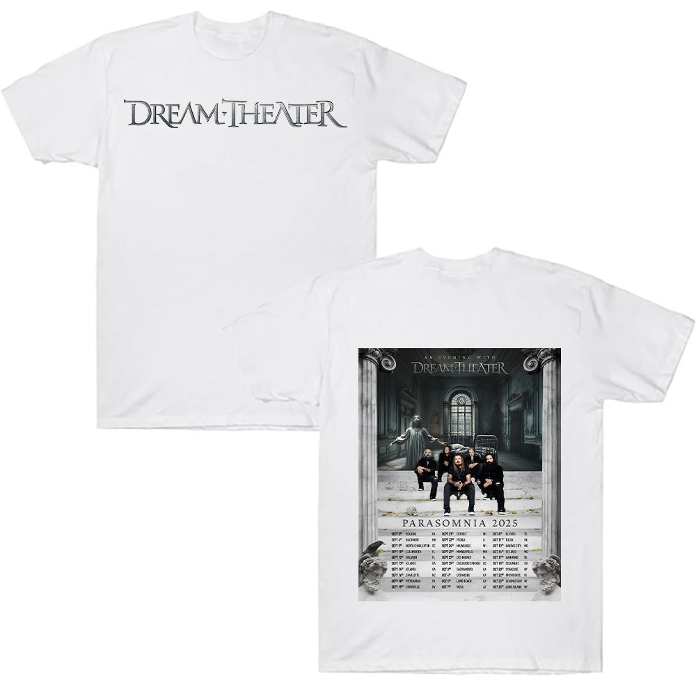 Dream Theater Parasomnia Tour 2025 Tshirt Rock Men's Summer Cotton Casual Sports Breathable Comfortable Tee Unisex Loose T-Shirt