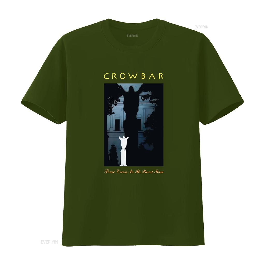 Crowbar Band T Shirt Time Heal Nothing Design Black Full Sizes S 5XL Vintage Washed Comfortable Designer Clothes Casual