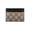 GUCCI Canvas Leather Card Holder Card Holder Men's Ebony Black (Unisex) Card Holders 451277 K541N 8666