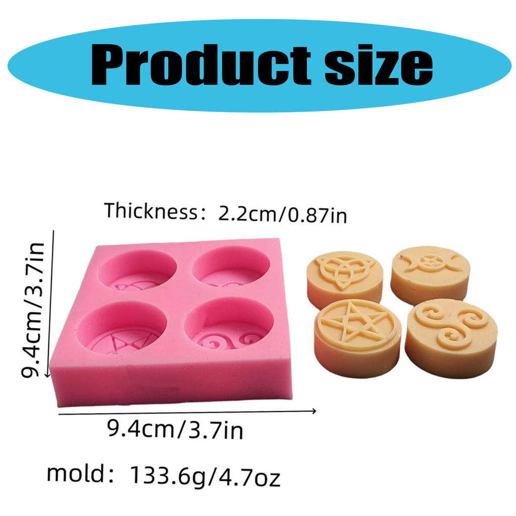 Flexible Sturdy Silicone Molds Fashion Accessory for Making Unique Symbol Shaped Candle and Home Decorations