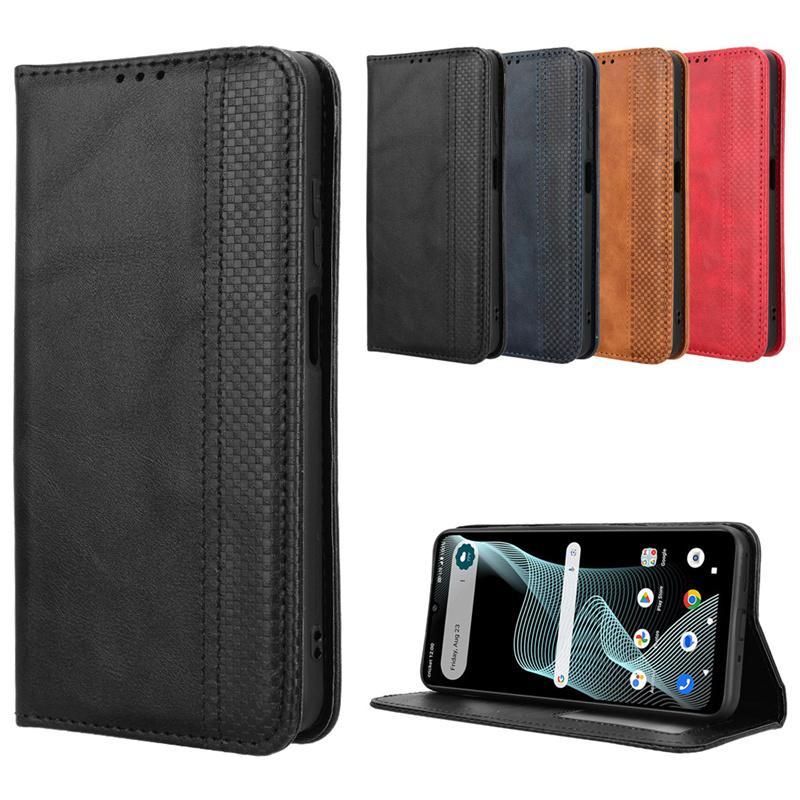 For Cricket Icon 6 Flip Leather Case Skin Magnetic Adsorption Wallet Holder Case For Cricket Icon 6 Phone Bags