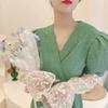 Hollow Sun Protection Cover Elastic Sunscreen Arm Sleeve Breathable Ice Silk Sleeves  Girl