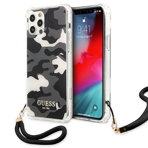 Guess Guhcp12Lksarbk Iphone 12 Pro Max 6,7 Czarny/Black Hardcase Camo Collection