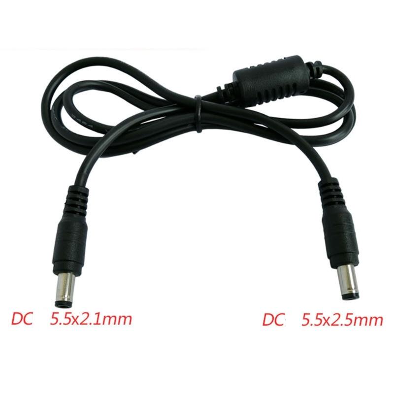 5.5x2.5mm To 5.5x2.1mm DC Power Cable Lead/Male To Male/for CCTV, Security Cameras, Monitor, LED Signs