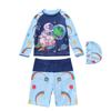 2026 Men's Long Sleeve & Boxer Brief Swimsuit Set for Boys: Kids Small/Medium/Large UV Protection Swimwear