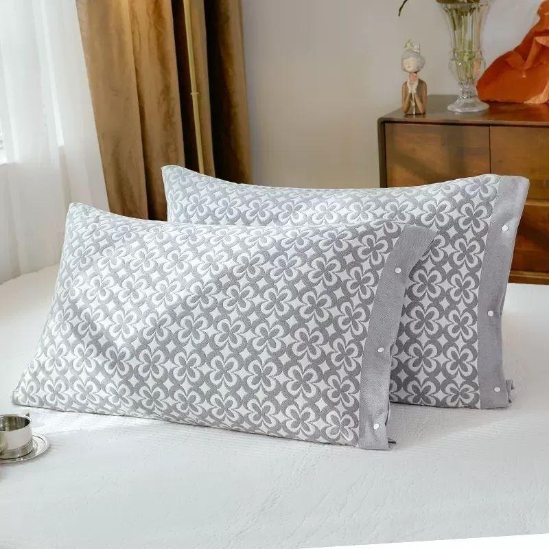 1 Pair Pillow Covers, Easy To Wash for All Seasons, Floral Pattern, Skin-friendly and Comfortable Pillowcase, Without Pillow Inserts
