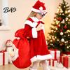 Drawstring Candy Pouches Christmas Santa Claus Sack, Adjustable Gift Bag, 3D Fabric Present Pouch Pouch, Holiday Party Supplies Bags