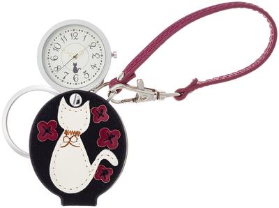 Fieldwork LW037-1 Ladies Cat & Flower Pocket Watch