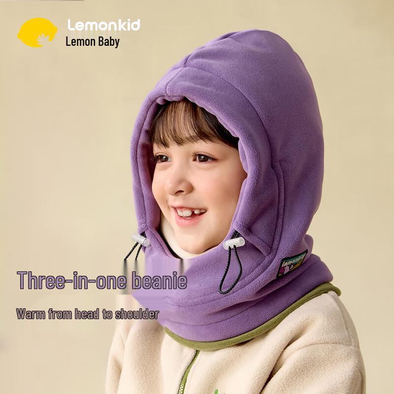 Теплый зимний комплект: шапка и шарф для малышей и детей Lemon Baby Large