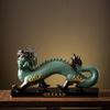 Ceramic 12 Chinese Zodiac Dragon Statues - Year of the Dragon Souvenirs for Living Room, Office Decoration, Opening Gifts, Displ