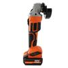 4 Inch Cordless Angle Grinder with 2 Battery Brushless Grinder Power Tool Non Locking Paddle Switch 3 Position Side