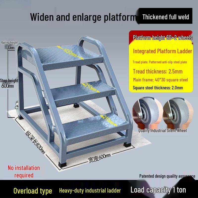 Industrial Mobile Step Ladder
