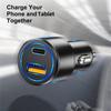 USB C Car Charger For Iphone 13 Quick Charge QC4.0 QC3.0 Fast Charging Charger For Xiaomi Auto Type C PD 3.0 Mobile Phone Charge