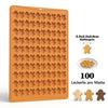 Creative Gingerbread Man Biscuit Mold 100 Hole Silicone Baking Biscuit Mold Mini Pet Dog Snack Biscuit DIY Chocolate Mold