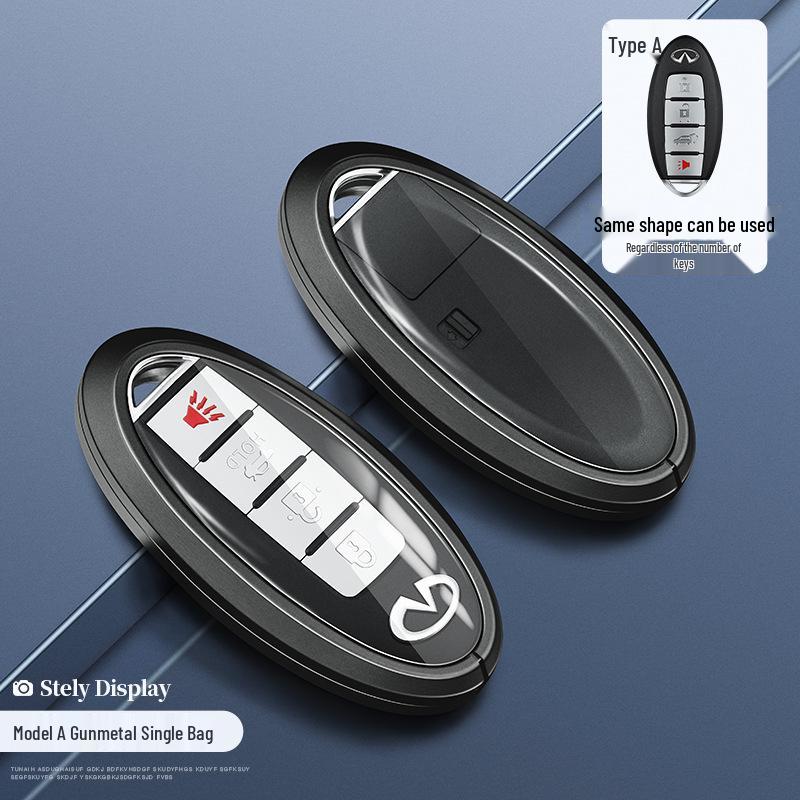 

Infiniti Q50L/QX50/Q70L Key Case - Full-Cover Shell for G25/FX35 with Buckle
