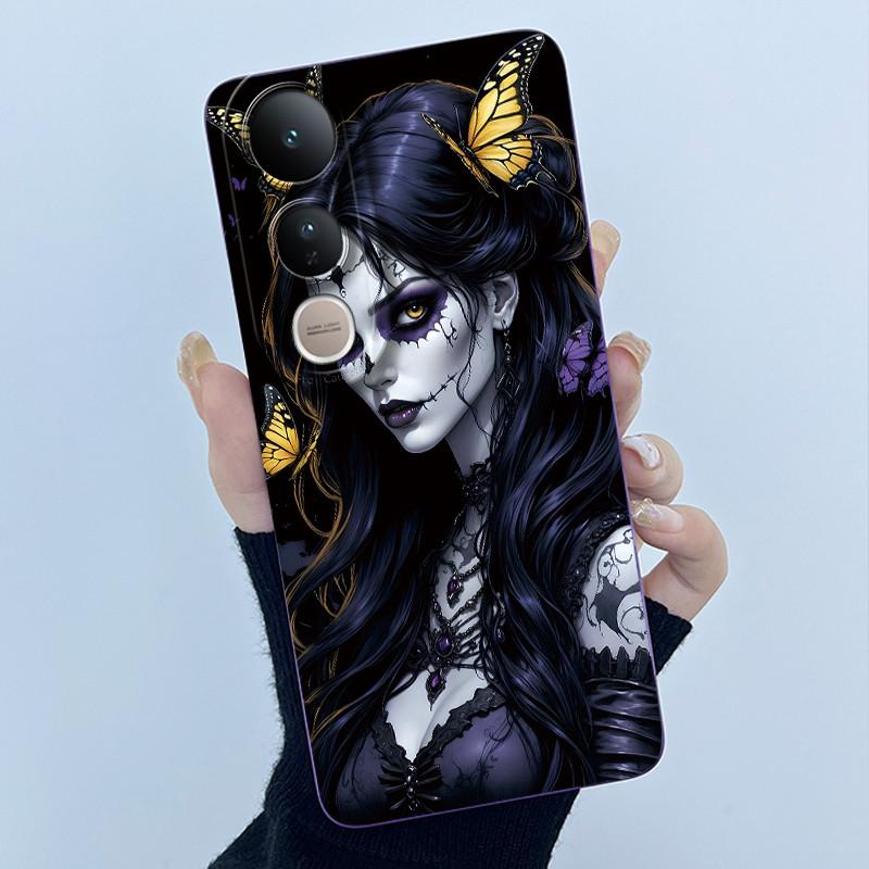 For Vivo V50 Lite Case Lovely Phone Shell Soft Liquid Silicone Back Cover For Vivo V 50 Lite Full Protection Shockproof Bumper