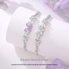 Tichya Wisteria Butterfly Bracelet: S925 Sterling Silver, Forest Style, Light Luxury, with Cubic Zirconia - Exquisite for Women.