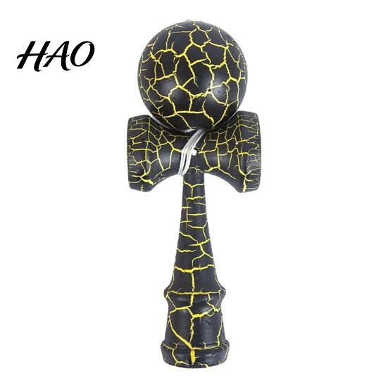 Street Performance Prop Solid Wood Kendama Ball Catch Toy, Professional Balance Durable Grip Classic Skill Fidget Toy for Focus Game, Hand Eye