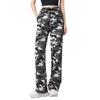 Women's Autumn Camouflage High-Waist Loose Cargo Sweatpants