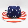 Sailor Dance American Flag Vintage Personality Western Cowboy Hat Summer Prairie Straw Top Hat Neutral Paper Straw Hat