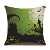 Halloween Linen Pillow Cover Printed Pillow Cover