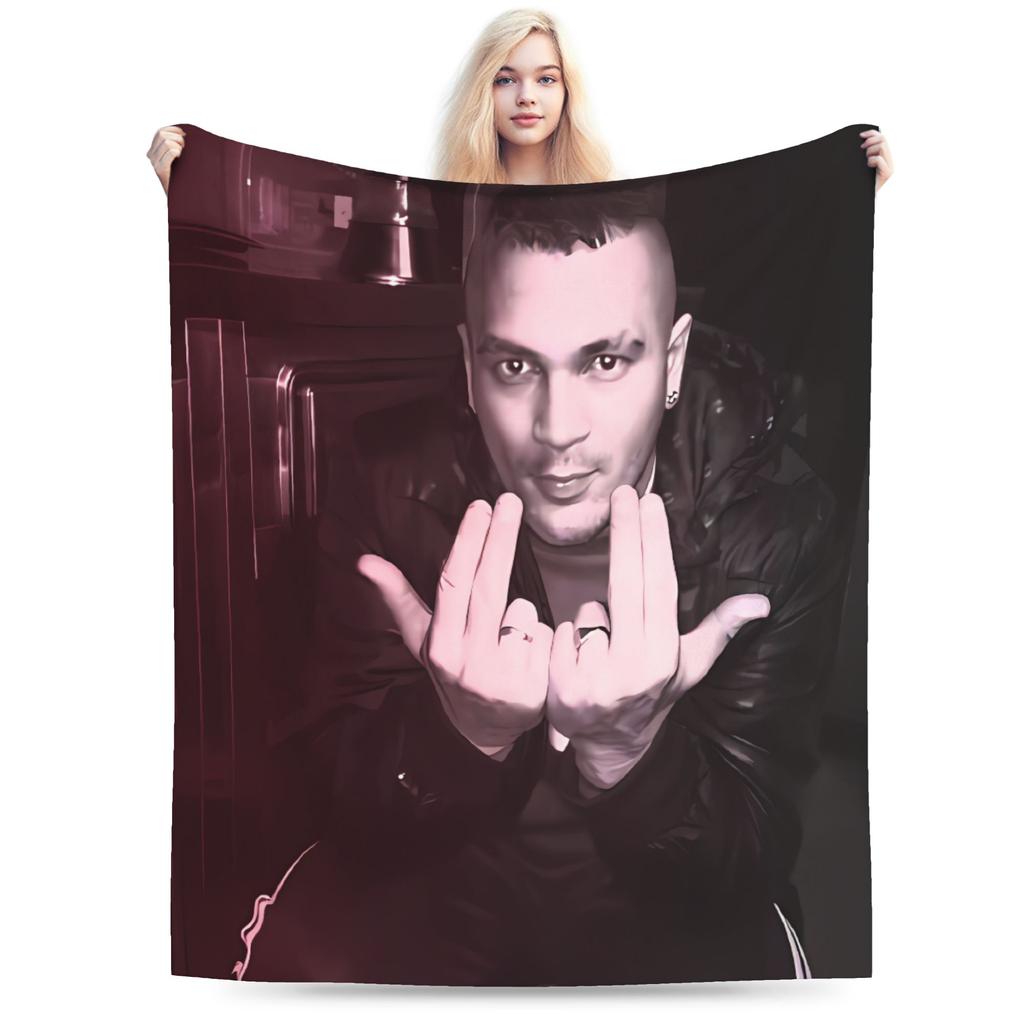 RAPPER JUL Blanket  Soft Warm Funny Plush Bedding Throws For Students Outdoor Flannel Bedspread Bed Cover