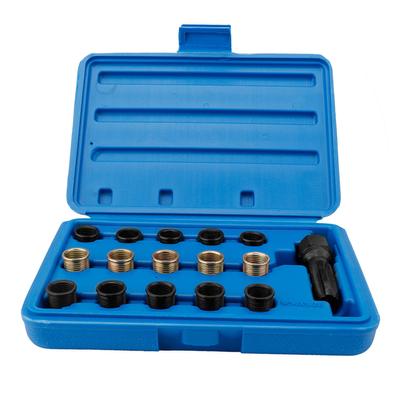 16Pcs Spark Plug Tap Thread Repair Tools Rethreading Kit
