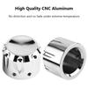 Akozon Motorcycle Front Axle Skull Nut Bolt Cover Caps, CNC Aluminum Motorcycle Front Axle Nut Covers, Axle Caps, 2 Pieces (Plated Color)