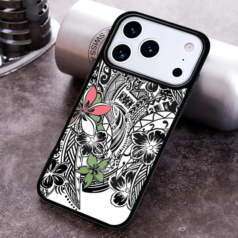 Polynesian Mix Handyhülle für iPhone 17 16 15 Pro Max Air 14 13 12 11 Plus Stoßfeste Capa Hülle