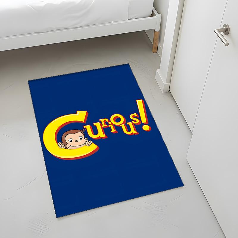 Neugieriger George (5) Teppich Geeignet Für Wohnzimmer Schlafzimmer Computerräume Essbereiche Und Platzierung Unter Tischen Und Stühlen Auch Eine Ideale Wahl Für O