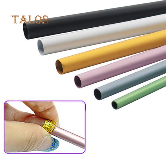 6Pcs French Acrylic Nail Art Tips Shaping C Curve Metal Rod Sticks Manicure Tool