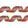 Pvc Christmas Premium Decorations Scottish Plaid Ribbon For Festive Tree Decor