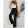 Comfortable Women's Long Pants New Versatile Wide Leg Pants Solid Color Casual Pants