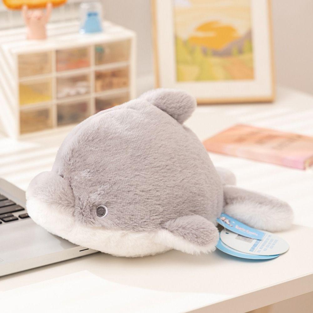 Simulation Sea Stuffed Plush Doll Fluffy Whale Plush Toy Animals Shark Toys  Birthday Gift