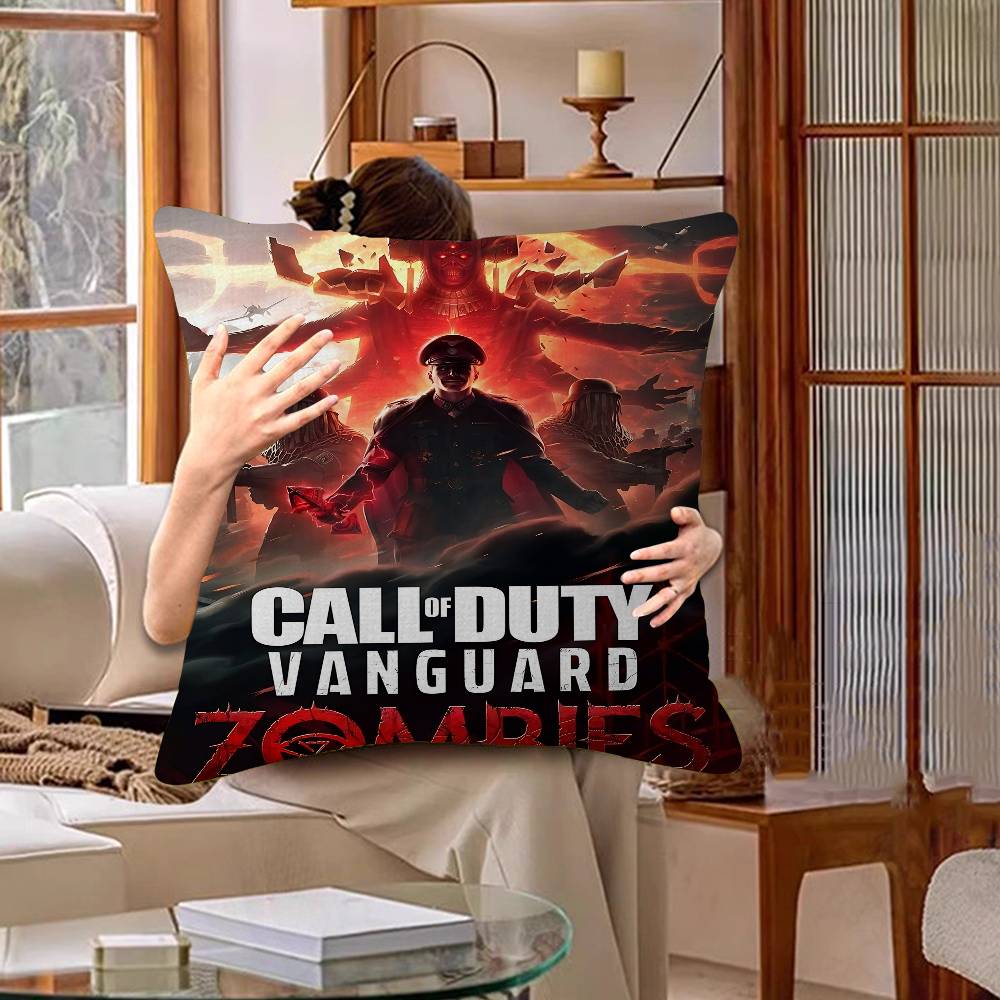 Cod Zombies Classic Vintage Cushion Cover Inches Farmhouse Decor Home Throw Pillow Covers For Couch Decorations