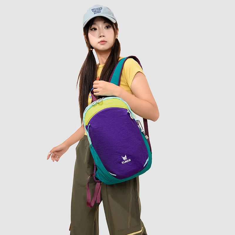 Schoolbag outdoor trendy cool lightweight contrasting color backpack men's and women's travel bag large capacity splicing leisure sports fitness