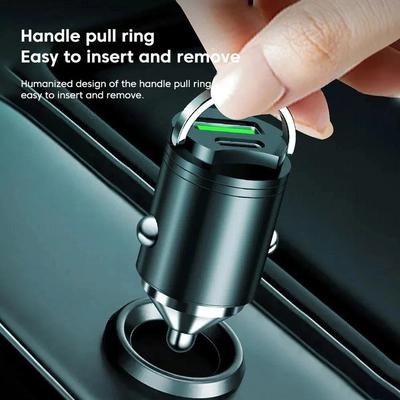 100W 2 Port USB Super Fast Car Charger Adapter USB Type C PD30W Mini Car Charger Fast Charging For iPhone 17 16 Pro For Samsung