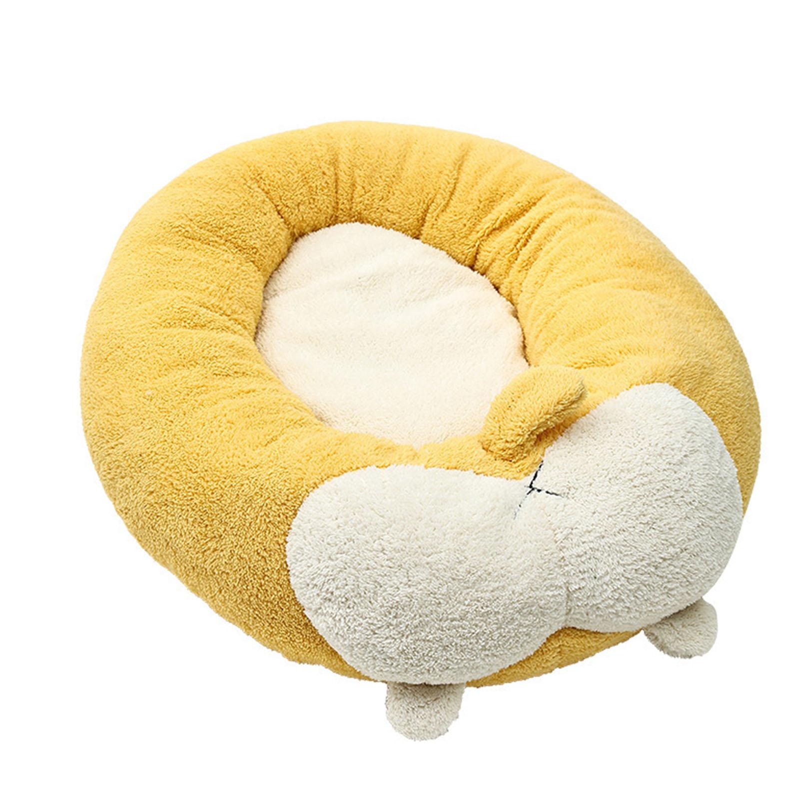 Pet Plush Bed Warm Soft Comfortable Removable Washable Modern Cat Dog Sping Bed for Autumn Winter