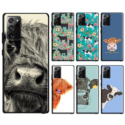 Cute Highland Cow Case For Samsung Galaxy S20 FE S22 S21 Ultra Note 20 Note 10 S8 S9 S10 Plus Phone Cover
