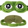 Hirigin New Unisex Creative Travel Sleep 3D Eye Mask Cartoon Frog Filled Hood Eyeshade Cover Blinder Office School Blindfold