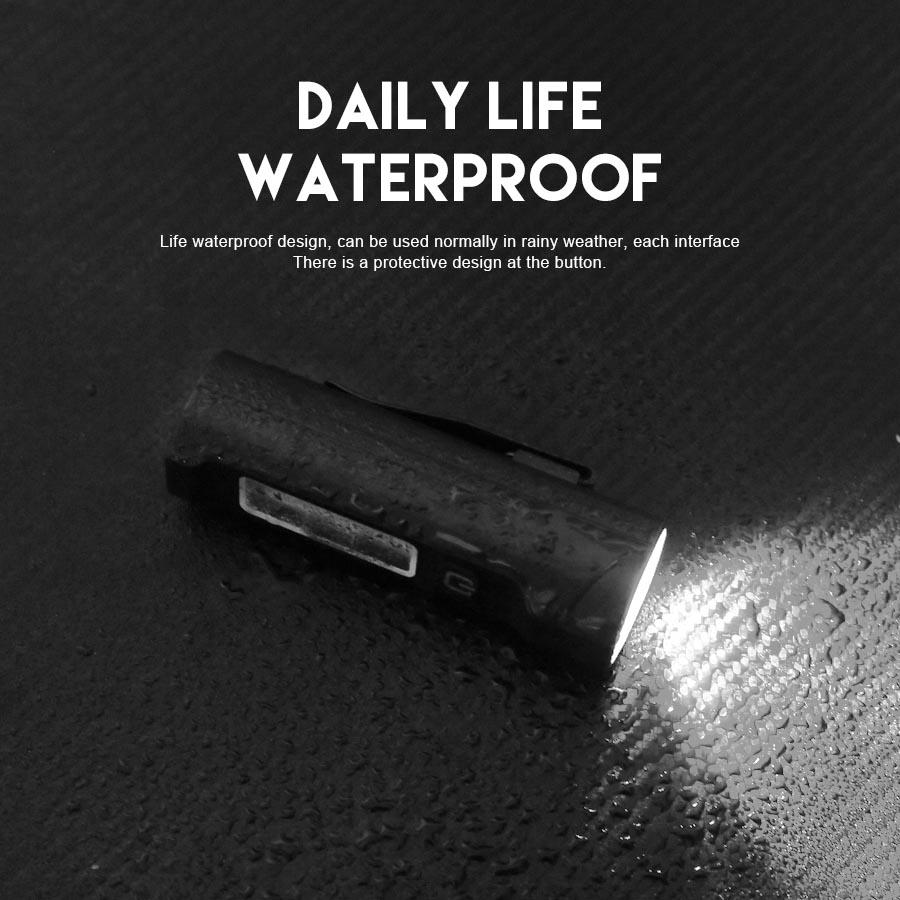 Super Bright LED Flashlight USB Rechargeable Torch Red Blue Flash Dual-source COB Floodlight for Outdoor Camping Emergency Light