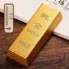 Brass Faux Gold Bar Yuanbao Copper Desk Ornament Fortune Paperweight Decoration Prop